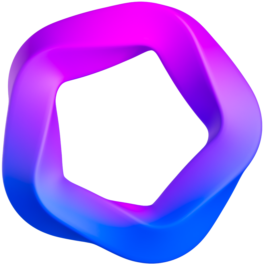 3D Smooth Gradient  Pentagon